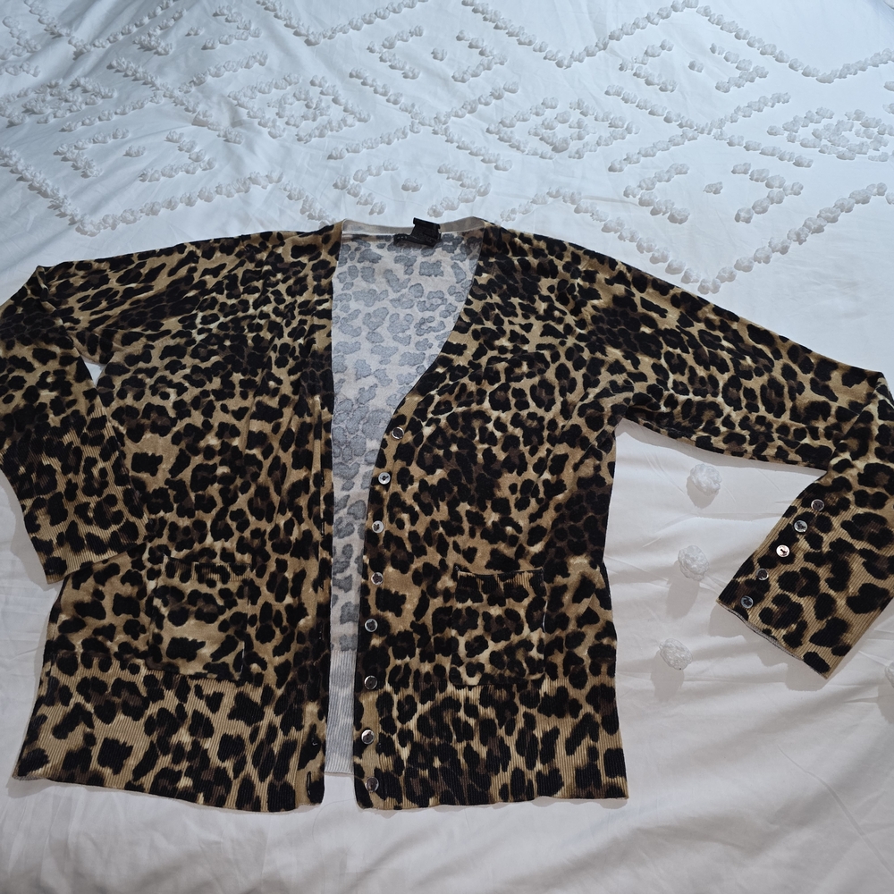 Grace Elements Leopard Print Cardigan